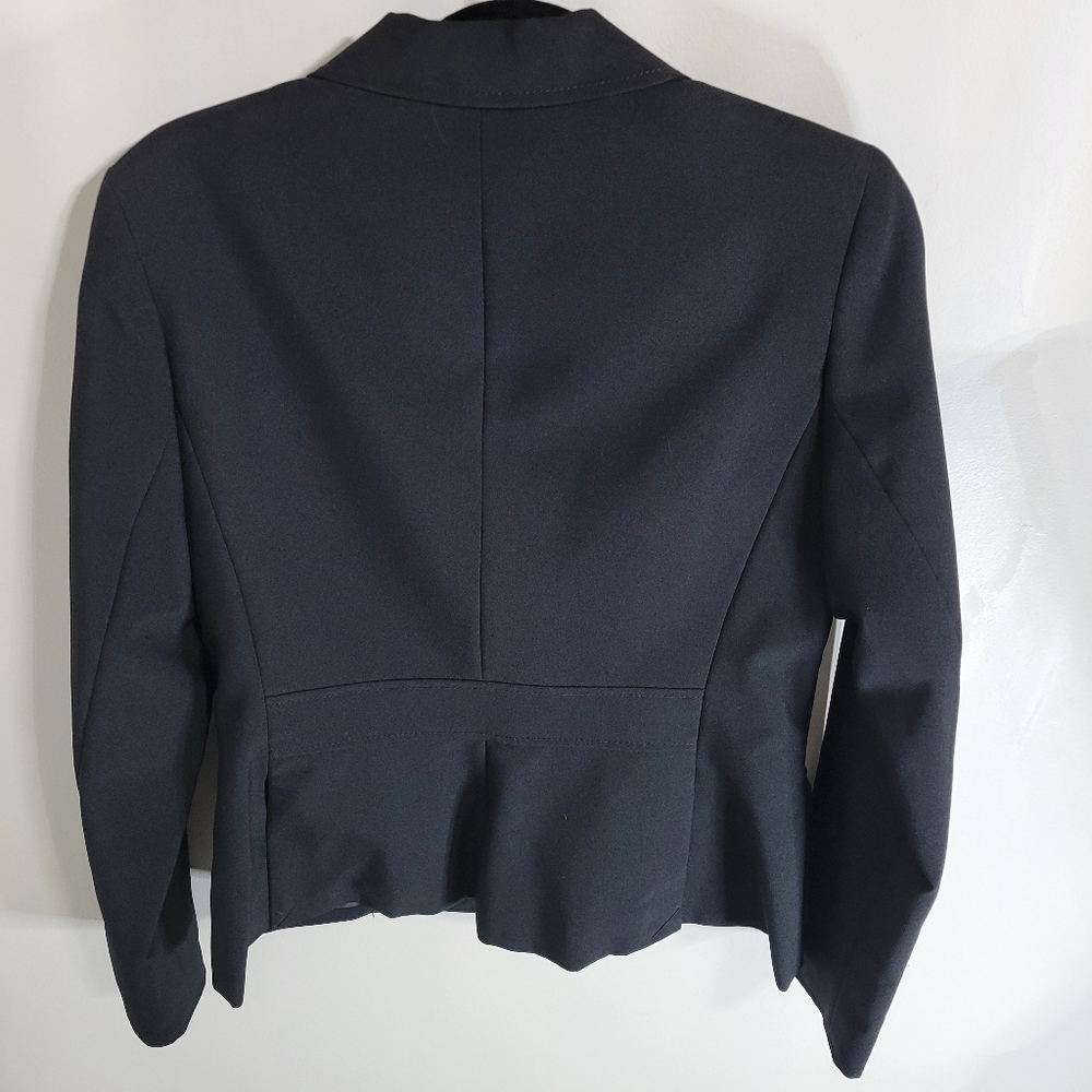 New York & Co. Women's Black 2 Button 4 Front Flap Pocket Blazer Jackets, Size 8 - Picture 3 of 6